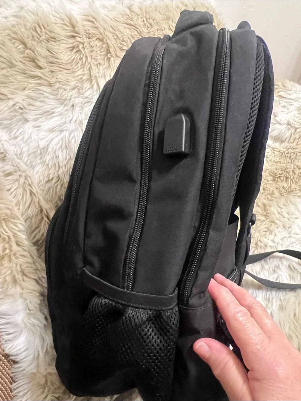 Matein Black Men's Backpack Travel & Everyday Commuter Bag